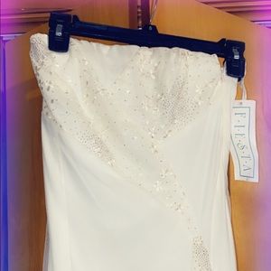 White prom dress